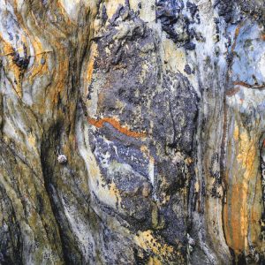 Rocks at Whitesands No. 1. An image of rocks with iron staining, algae and barnacles