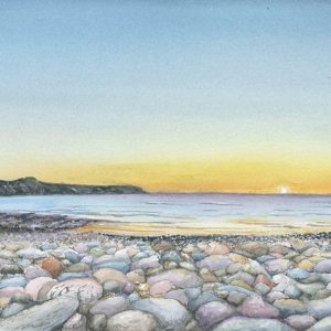 Abereiddy watercolour painting by Barry Woodman