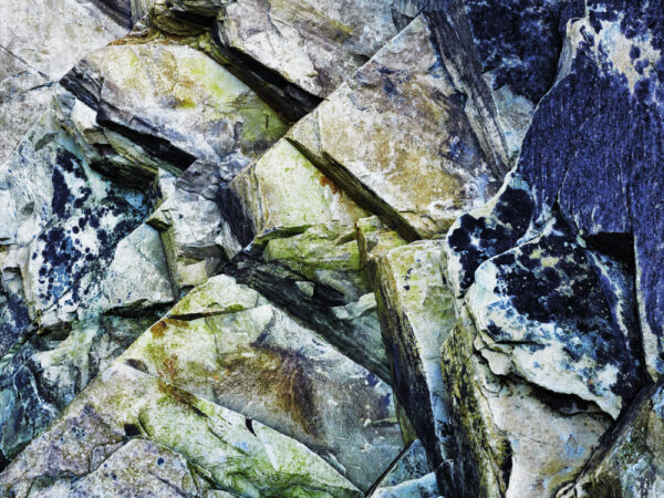 abstract photographic image blue-black, green, grey, wall art, high resolution fine art print, Artist Maggie Studholme