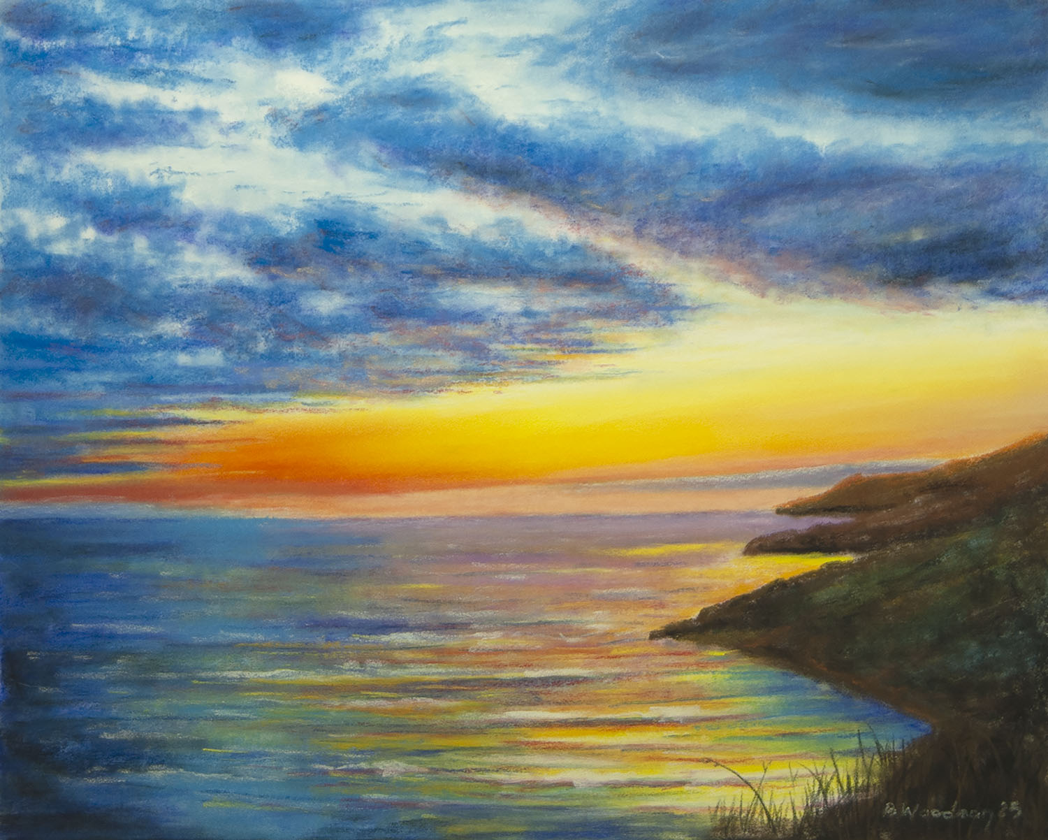 Abermawr Sunset looking North