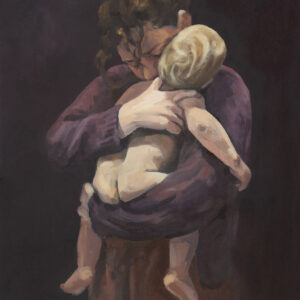 oil painting of mother with child by Ella Starling
