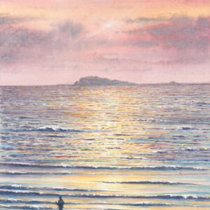 Watercolour Painting of Carreg Rhosson by Barry Woodman