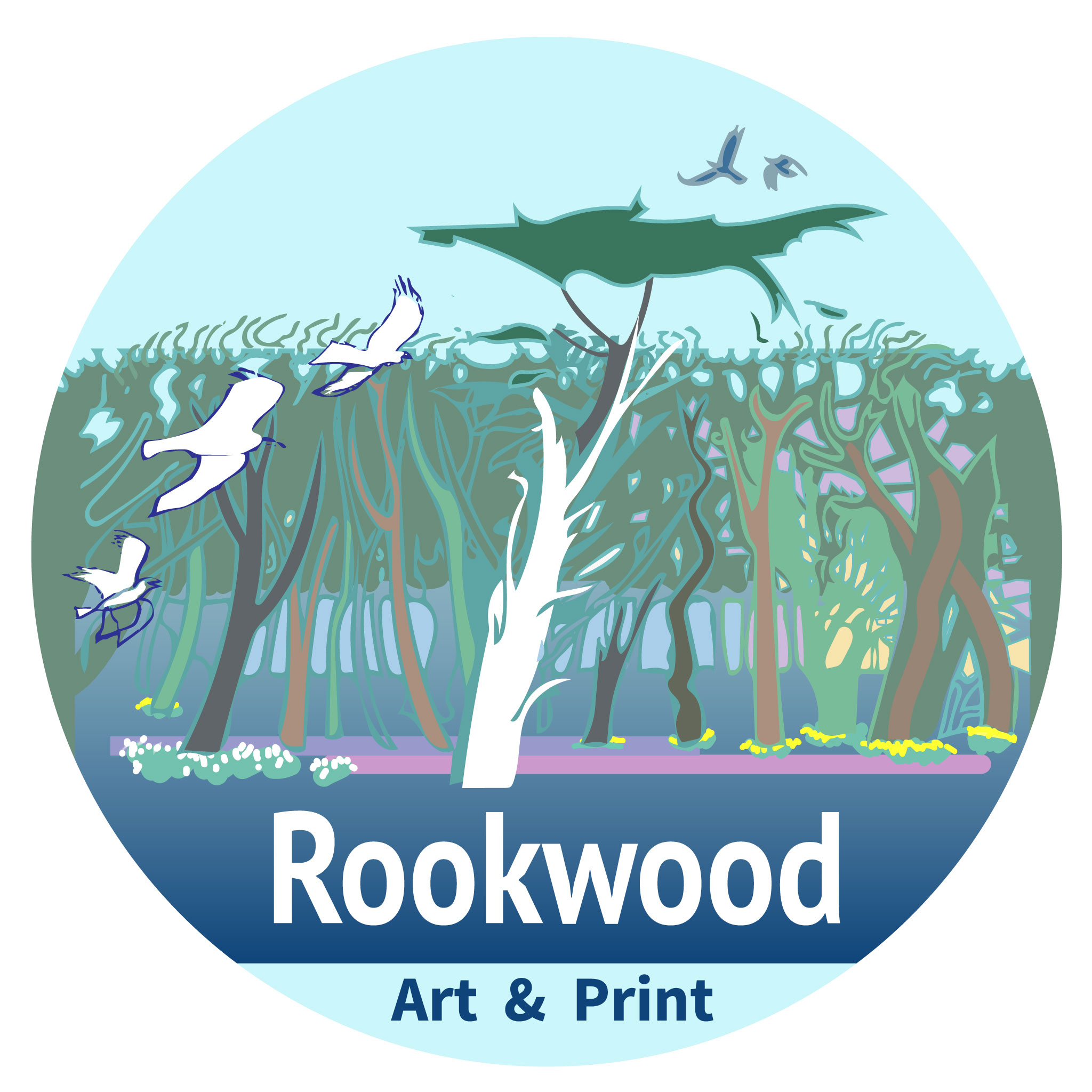 logo design for Rookwood Art & Print