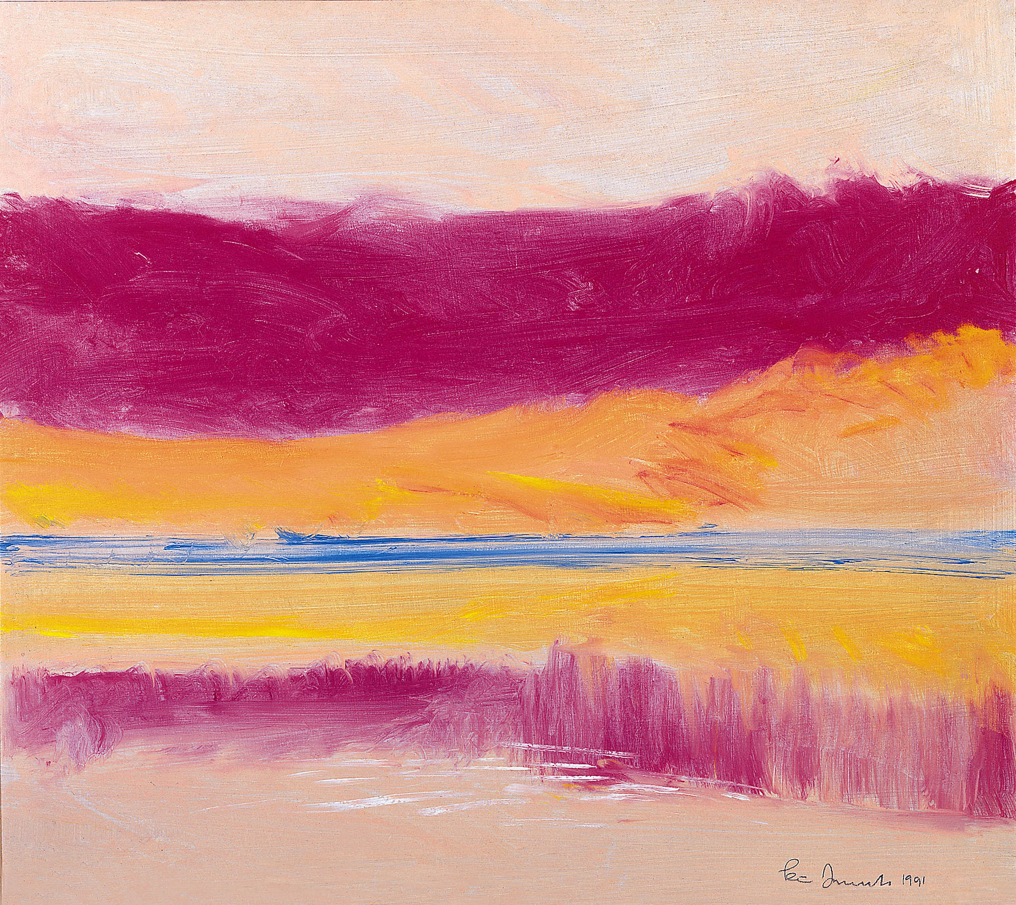 fine art print of an abstract mixed media painting by Peter Daniels