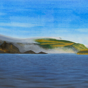 fine art print of acrylic painting showing seascape by Steven Roe